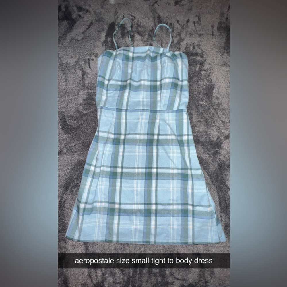 Aeropostale. Plaid Square-Neck Mini Dress. Size small.